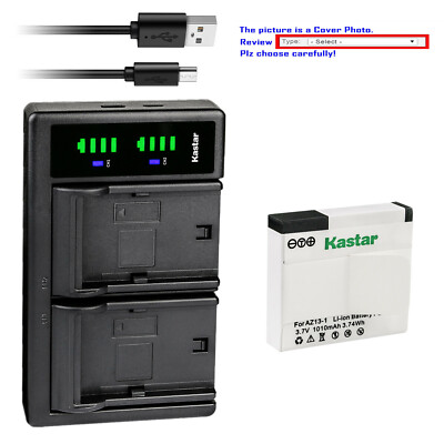 Kastar Battery LTD2 Charger for Xiaomi YI AZ13 AZ13-2 Xiaomi Yi 1 Action Camera