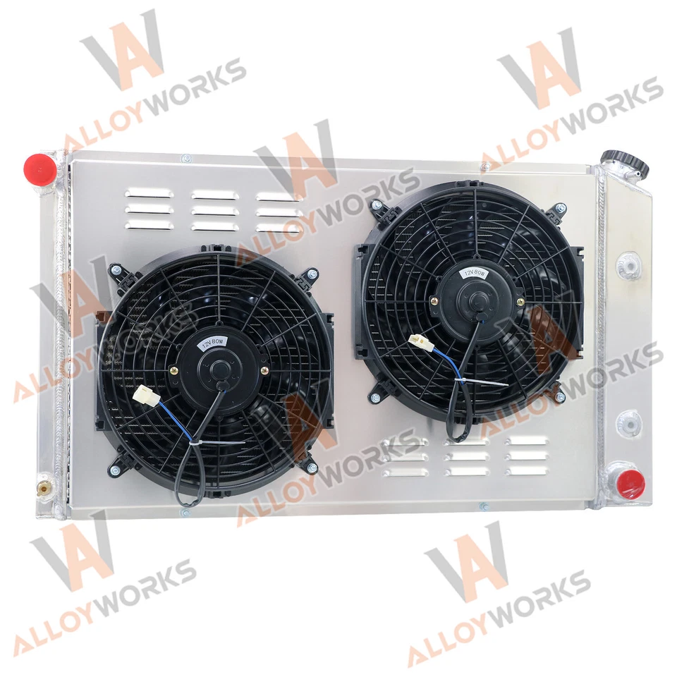 3Row Radiator+Shroud Fan Fit Pontiac Firebird Trans Am Esprit Formula 1970-1981 - Изображение 3 из 4