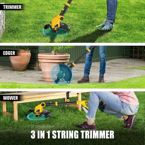 Cordless Weed Trimmer and Leaf Blower Combo Kit Compatible with Dewalt 20V Max B - Picture 7 of 8