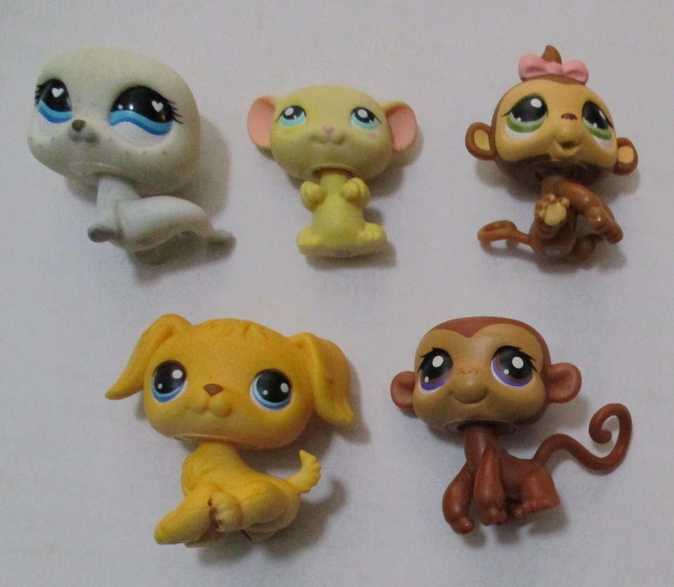 Lot of 50+ Littlest Pet Shop Figures Pets LPS Collectible Vintage Cats