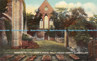 R465273 Kirchenschiff mit Iolo Gochs Grab Valle Crucis Abtei Llangollen Hugh Jones Adve