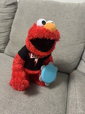 2010 Hasbro Sesame Street Elmo Let's Rock Singing Untested No Batteries