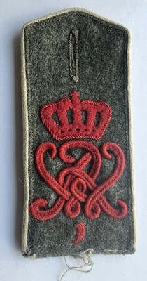 1 Schulterklappe Solo Grenadier Regiment 101 feldgrau Sachsen 1.WK original