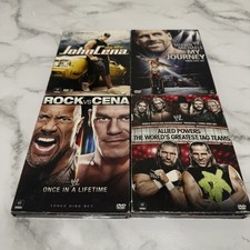 WWE DVD lot of 4 My life John Cena , Cena vs The Rock , Allied Powers , Shawn Mi