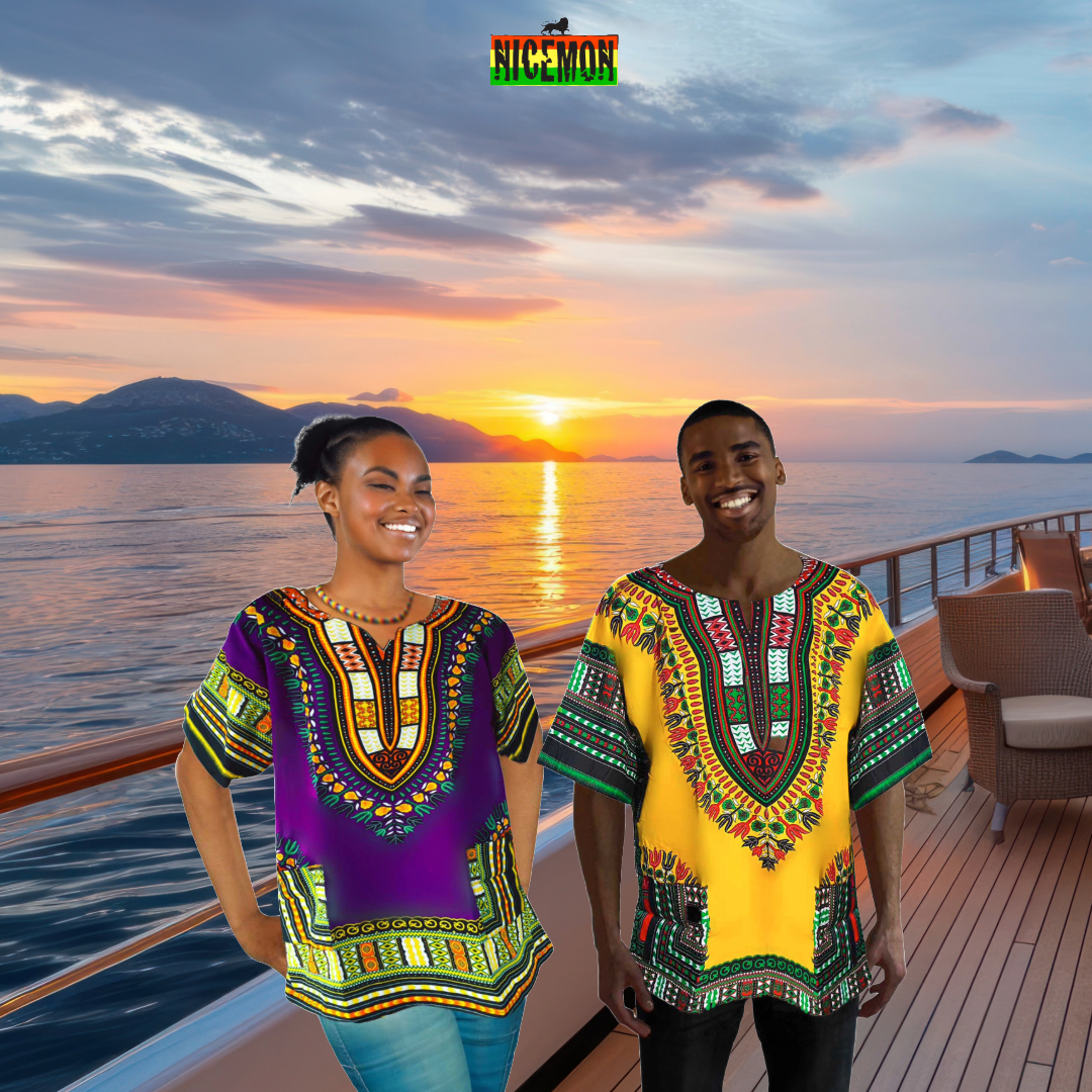 Camicia tradizionale africana africana dashiki tribale hippie uomo donna  abito U