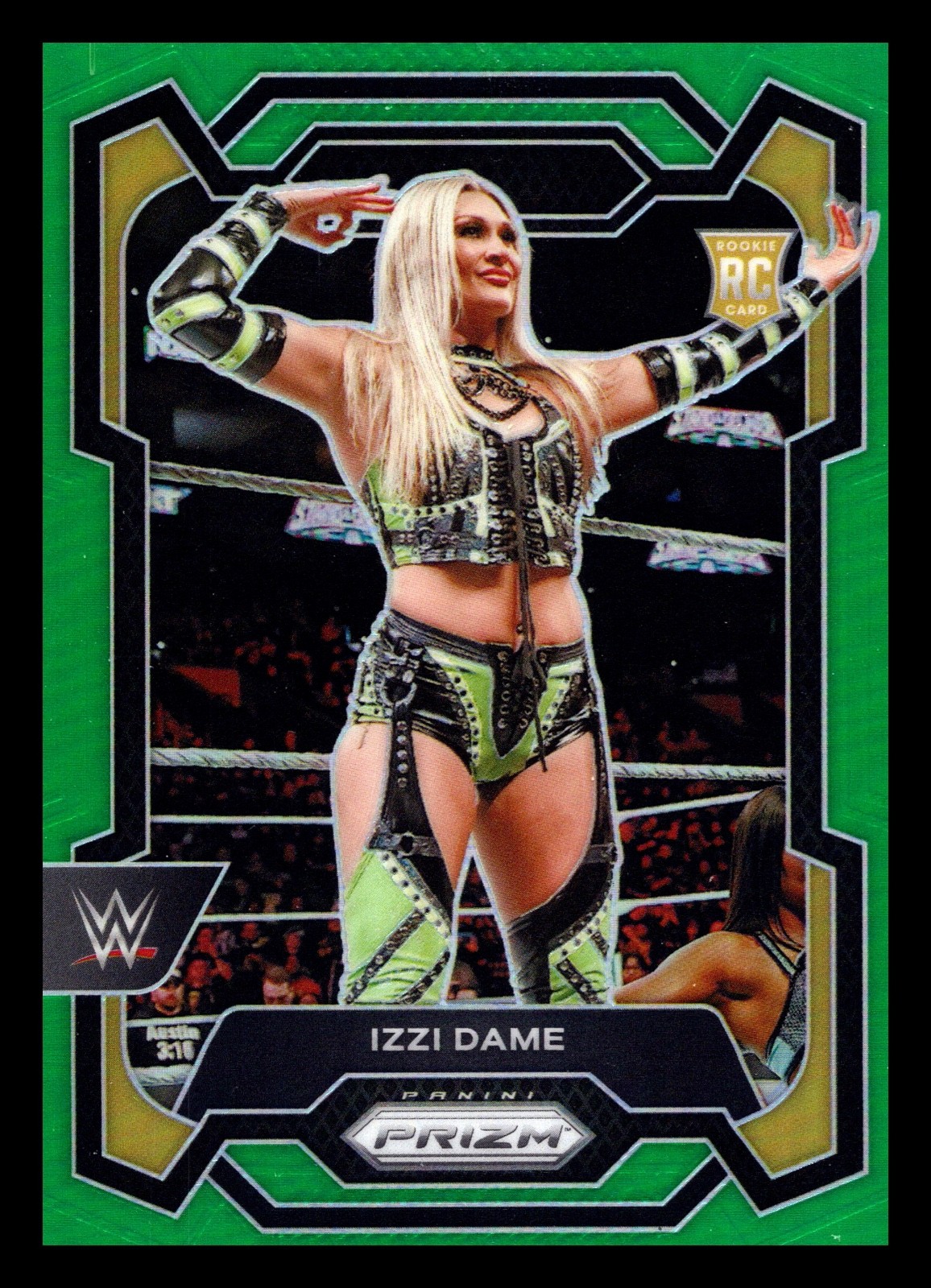 2024 Panini Prizm WWE - Izzi Dame #116 Green Prizm RC Rookie
