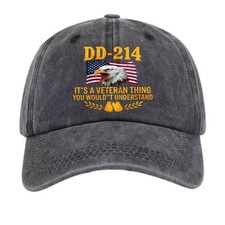 DD-214 It's A Veteran Thing Dad Hat-Unisex Military Veteran Cap Multi-Color 