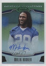2017 Certified Gridiron Signatures Mirror Green /5 Malik Hooker #GS-MH Auto 7xr