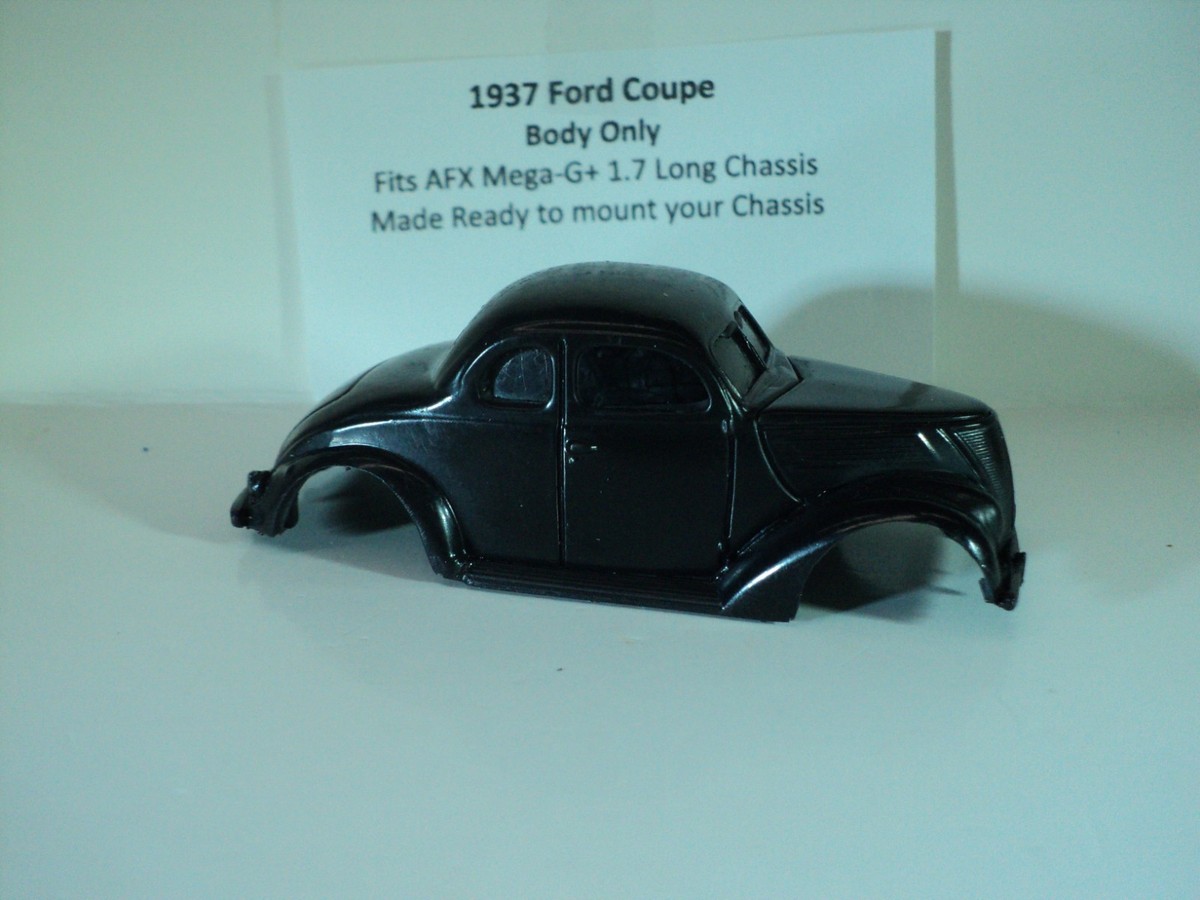 HO scale Slot Car Resin Body 1937 Green Ford Coupe Fits AFX Mega