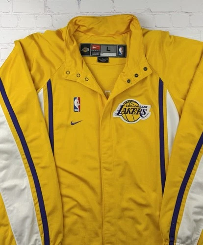 VTG Los Angeles Lakers 90s - Y2K Authentic Nike Team Warm Up Jacket Large Kobe image 5