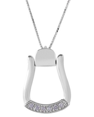 Kelly Herd Women's Large Stone Base Oxbow Stirrup Necklace - 12B00000