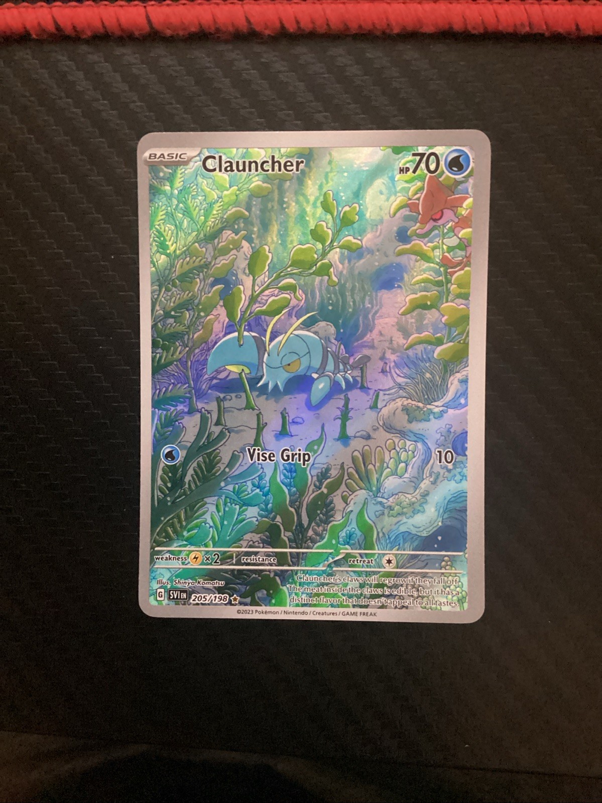 Pokemon Clauncher Scarlet Violet Base 205/198 Holo Illustration Rare Near Mint