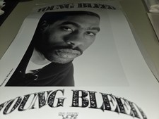 ORIGINAL Young Bleed (B/W) Press Photo with Bio [1998, Priority Records]