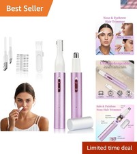 2026 Rechargeable Nose Ear Hair Trimmer, Dual-Edge Blade Electric Clipper f...