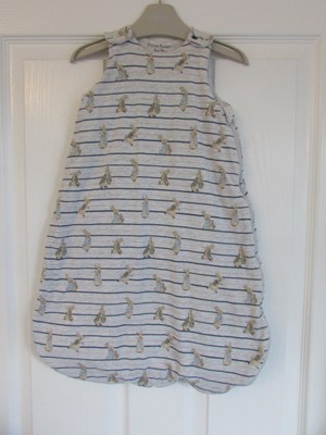TU 0-6 months Beatrix Potter Peter Rabbit 2.5 tog sleeping bag - very good con