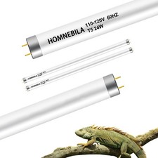 T5 10.0 UVB Reptile Light Bulb 24W, UVA UVB Light Bulb for Reptiles, 2 Pack R...