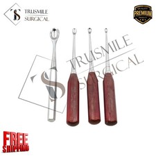 Femoral Ligament Cutter Hatt Spoon Surgical Orthopedic Instrument Set Of 4 Pcs