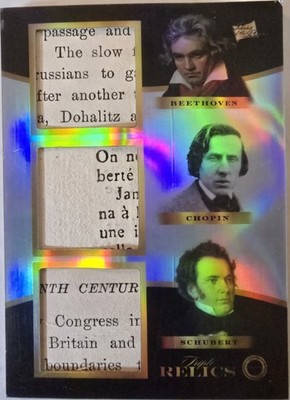 Pieces Of The Past 2024 Beethoven/Chopin/Schubert Relic 187 | eBay