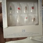 KISS Press-On Nails 28ct Short Oval Clear Shiny Glue Christmas — photo 3