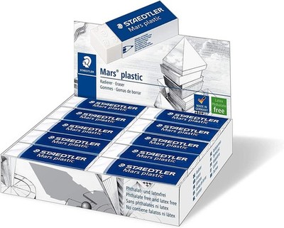 Staedtler Mars Radiergummis Plastik Gummi Radiergummis Kasten Mit 20 526 50