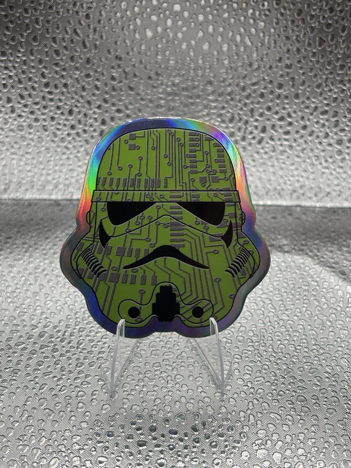 Stormtrooper Command Card SC-1 Topps Chrome Star Wars 2026 Die-Cut Insert Green