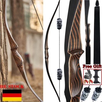 20-70lbs Traditionelle Bogenjagd Langbogen Handgemachte Recurve Bogen Schießen