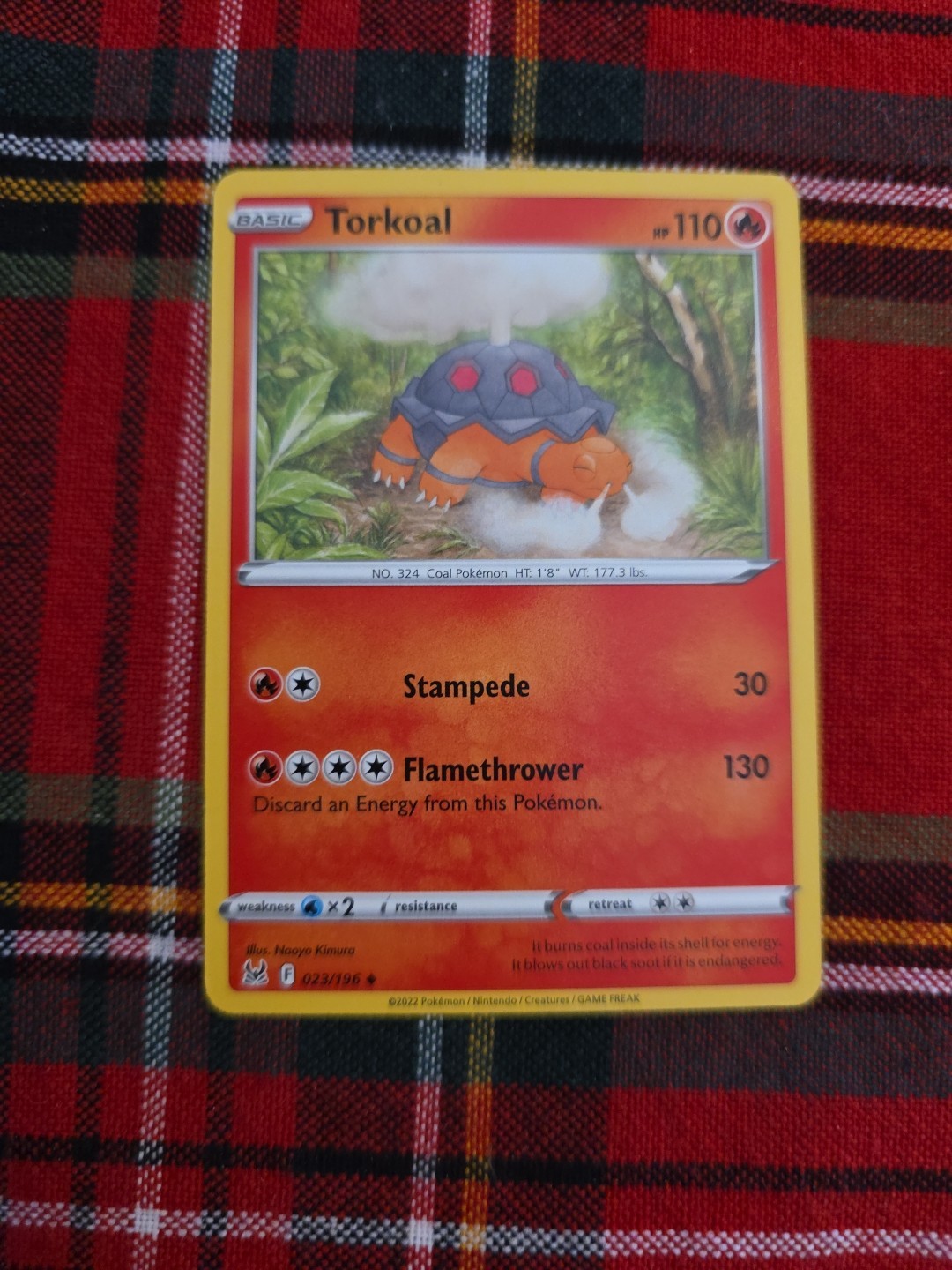 Pokemon Lost Origin Torkoal 23/196 NM/M
