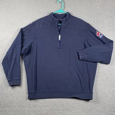 Vineyard Vines The Shep Shirt Men's XL Blue North Division Quarter Zip Pullover