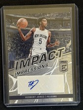 2022-23 Donruss Elite #II-HBJ Herbert Jones Impact Impressions Autograph