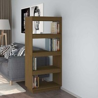 BüCherregal/Raumteiler Honigbraun 60X35X135 Massivholz Kiefer