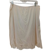 Body Lites For JC Penny Nylon Half Slip XL Lace Hem Beige Vintage D-36