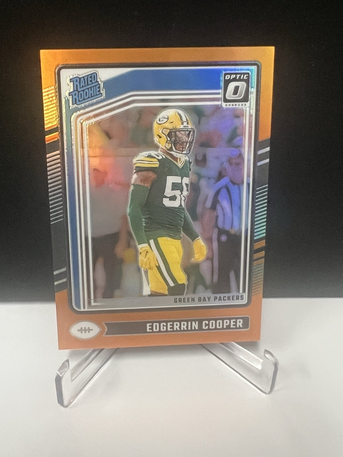 2024 Panini Donruss Optic Edgerrin Cooper Rated Rookie Orange Prizm /249 #231