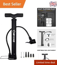 All-in-One Portable Bike Pump - Compatible with Presta, Schrader & Dunlop Valves