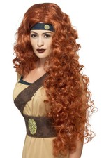 Renaissance Medieval Warrior Queen Wig Auburn