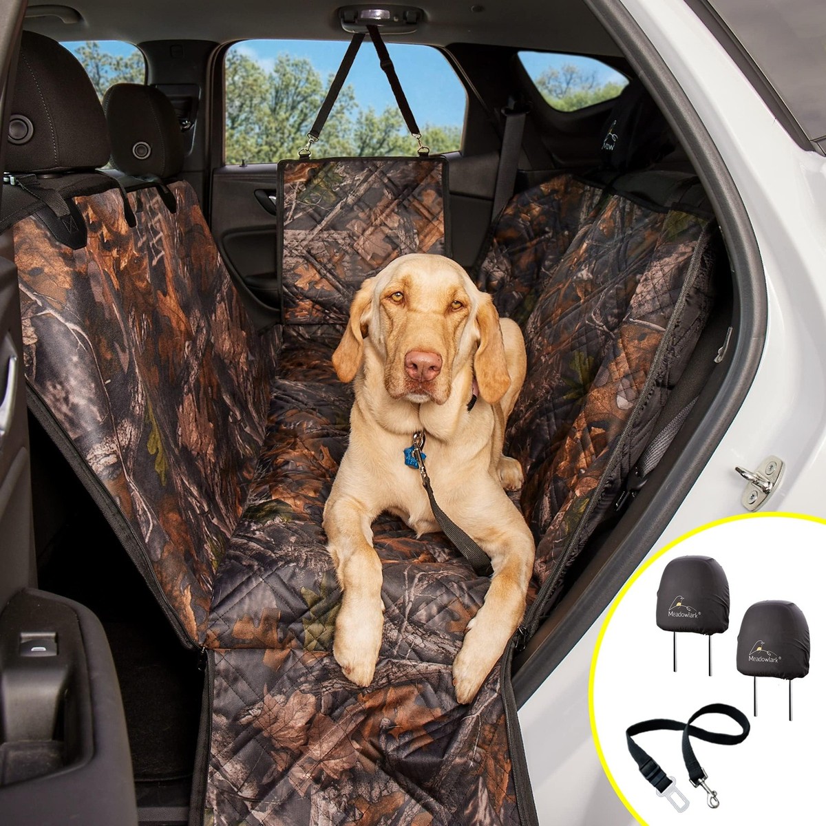 Rear Seat Meadowlark Car Seat Cover Premium Hammock Dog Car Seat