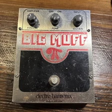 Big Muff Pi V3 Electro- Harmonix Guitar Pedal Vintage 1977-1978