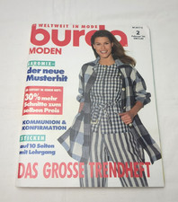 Burda Style Moden 02/1994 Nähen Schnittmuster Damenmode 2 Kommunion Konfirmation