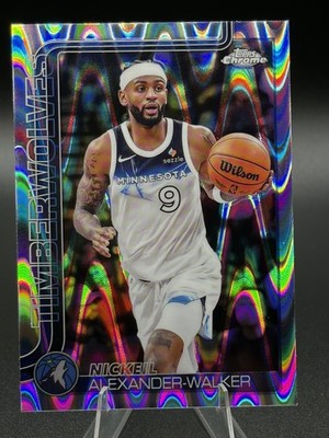 2025-26 Topps Chrome Basketball Nickeil Alexander-Walker RayWave Refractor #193