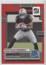 2022 Panini Donruss Rated Rookie Press Proof Red Zamir White #334 0xb8