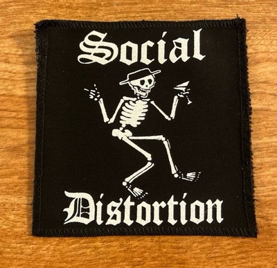NEW XL Social Distortion Sew On Cloth Band Patch 5  X 5 