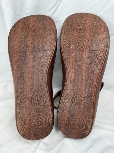 ALGERIA Bailee Brown Leather Sandals WOMENS 38 Shoes BAI-7463 - Picture 2 of 7