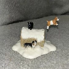 Deparment 56 Mistletoe farm goats 4054244 Village Accessories Super Rare WOW