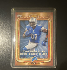 Topps 2013 Calvin Johnson Jr. 1000 Yard Club #2 Detroit Lions NFL Insert Card