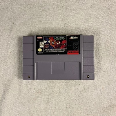Venom-Spider-Man Separation Anxiety (Super Nintendo, 1995) SNES Authentic Tested