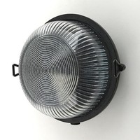 Wandlampe AußEn Schwarz Antik Rund Ø 17,5Cm IP64 E27 Messing Glas Leuchte Keller