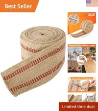 Heavy-Duty Rustic Jute Webbing 3.5" x 10 Yd - Perfect for Crafts Home Decor