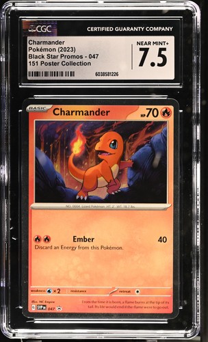 2023 Pokémon Charmander #047 English CGC 7.5 6038581226