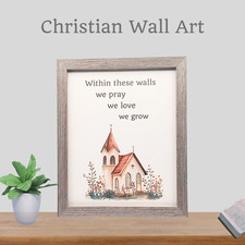 Christian Wall Art Framed Religious Wall Art Gift Faith based Family Blessing