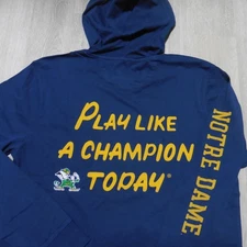 JOHNNIE-O NOTRE DAME Mens S SMALL EDISON HOODIE T SHIRT PULLOVER FIGHTING IRISH