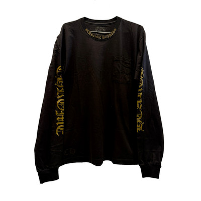 Chrome Hearts Neck Logo Long Sleeve Pocket T-Shirt Black Army